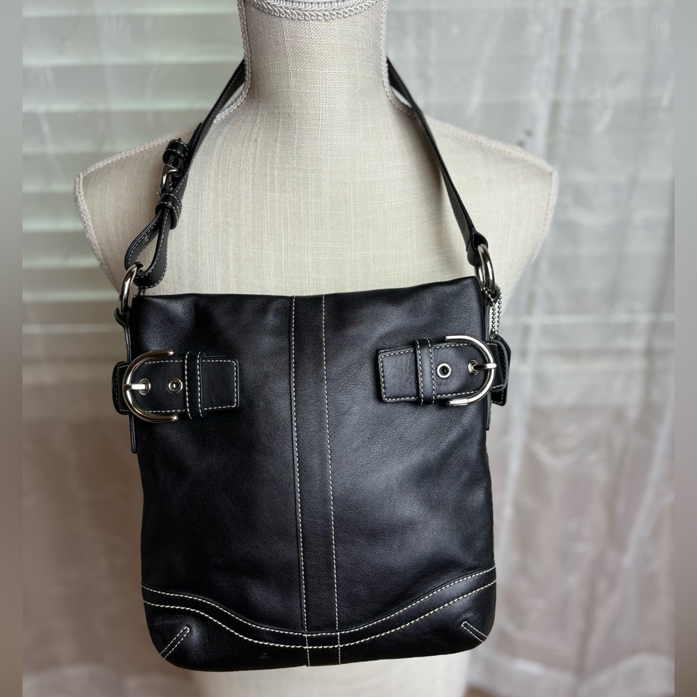 Coach Black Shoulder Bag - Picture 3 of 14